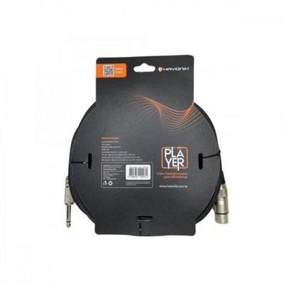 Cabo Para Microfone Player Xlr(f) X P10 7m Preto Hayonik