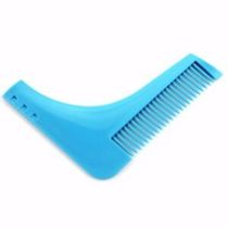 Pente Modelador E Aparador De Barba Bigode E Pelos Ideal Para Barbeiro E Barbearia Azul