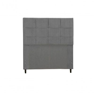 Cabeceira Solteiro 94 Cm New Hylux Chumbo Para Cama Box Estofada -