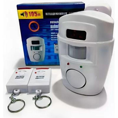 Alarme Sem Fio Residencial Sensor Sirene E 2 Controles