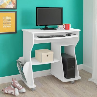 Mesa Para Computador 160 Branco Artely Branco