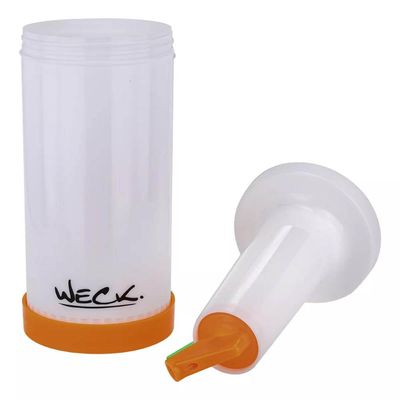 Kit 6 Garrafa  Plástica Store'n Pour 1L Laranja Weck Sucos Xaropes Destilados