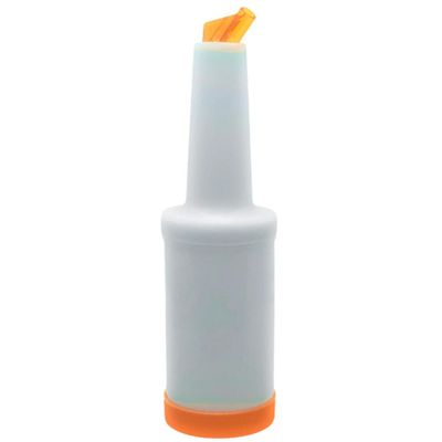 Kit 6 Garrafa  Plástica Store'n Pour 1L Laranja Weck Sucos Xaropes Destilados
