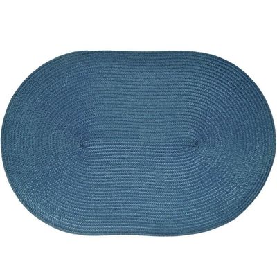 Kit 12 Americano Requinte Liso Para Mesa Oval 30x45cm Navy