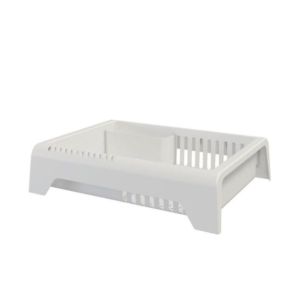 Escorredor De Louça Em Plástico Smile - Stolf Branco