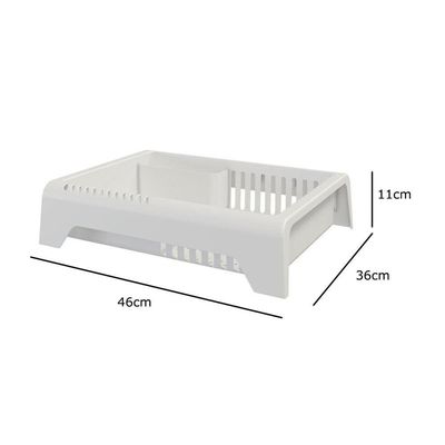 Escorredor De Louça Em Plástico Smile - Stolf Branco