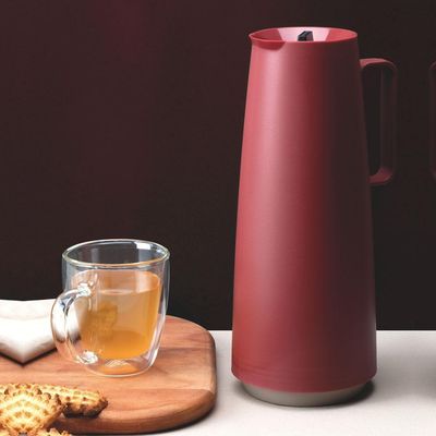 Bule Garrafa Térmica Exata Em Plástico Com Ampola De Vidro 1 L Vermelho - Tramontina 61636106