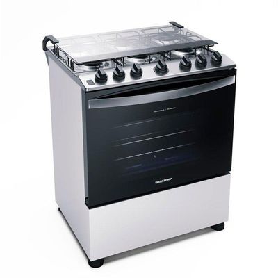 Fogão 6 Bocas Acendimento Automático Brastemp Branco Bivolt Bivolt