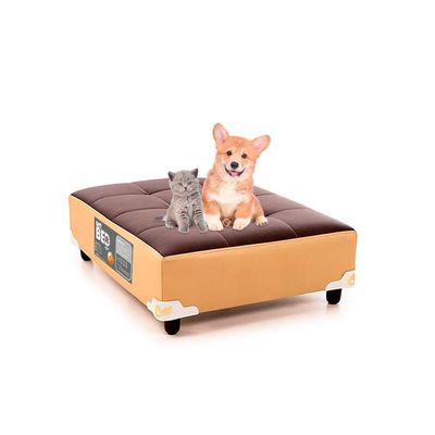 Colchão PET Cachorro / Gato Grande Castorpet Bed Marrom/Bege (100x80x19) - Castor