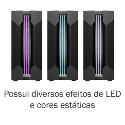 Gabinete Gamer Kmex Cg-01a9 Led Rgb - Bifrost Vi