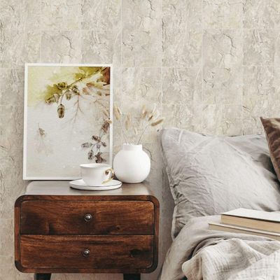 Papel De Parede Struktura Pedra Branco 45768