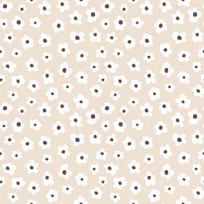 Papel De Parede Minime Floral Bege 17138
