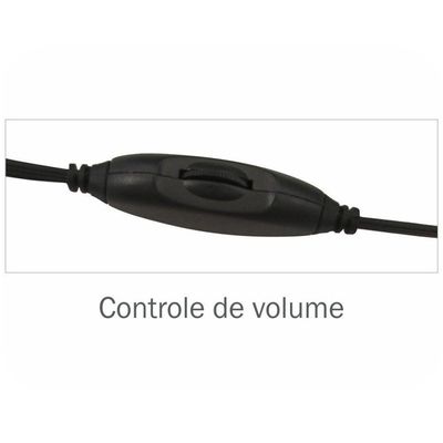 Headset K-mex Ars-7500 C- Microfone Preto