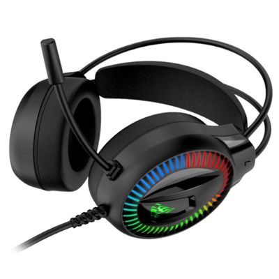 Headset Kmex Gamer Rgb 7.1 Ar89 Preto