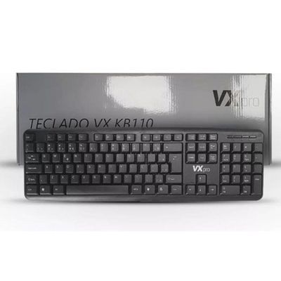Teclado Duex Usb Vxkb110 Com Fio Preto