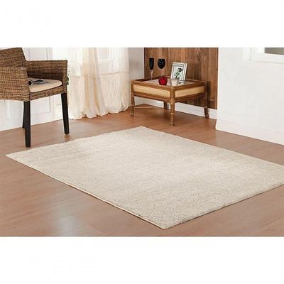 Tapete Sala Quarto 2,00x3,50 Grande Pelo Super Macio Perola