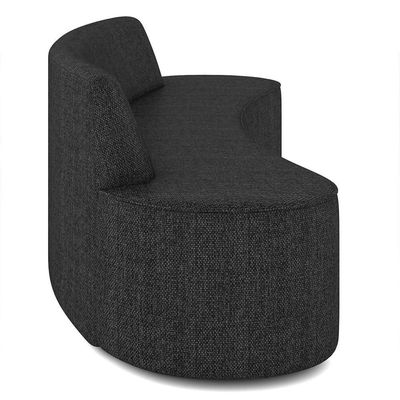 Sofá 4 Lugares Para Sala De Estar Living 260cm Koane D06 Linho Preto - Mpozenato