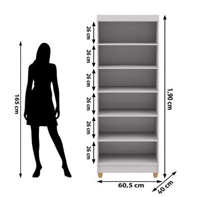 Multiuso 2 Portas Line - Branco Branco