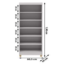 Multiuso 2 Portas Line - Branco Branco