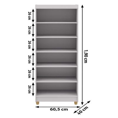Multiuso 2 Portas Line - Branco Branco