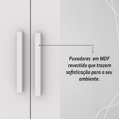 Multiuso 2 Portas Line - Branco Branco