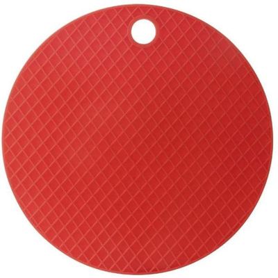 Descanso De Panela Redondo De Silicone Vermelho 20x20 Cm - Mimo Style - Sn1057