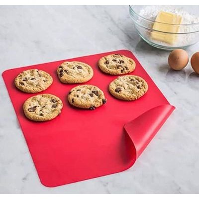 Folha De Silicone Para Assar Vermelha 43x28 Cm - Mimo Style - Sn19062
