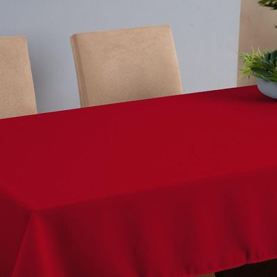 Toalha Mesa Basica 6 Lugares Oxford Vermelho