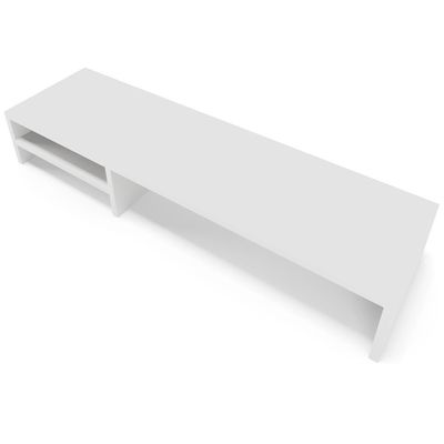 Kit 03 Suportes Para Monitor Stand Home Office Lap 90 Cm L03 Branco - Lyam