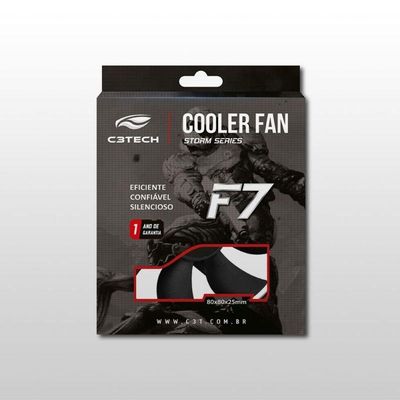 Cooler Fan 8x8 Preto C3tech Storm F7 50bk
