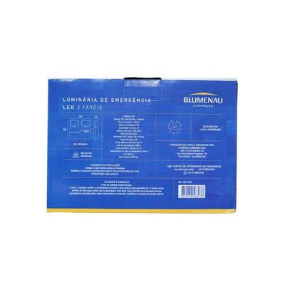 Bloco Autônomo Led 2 Faróis Quadrado - Blumenau Iluminação 5w 1200 Lumens