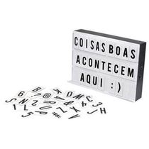 Luminária De Cinema Light Box 96 Letras Números 20X15 A5