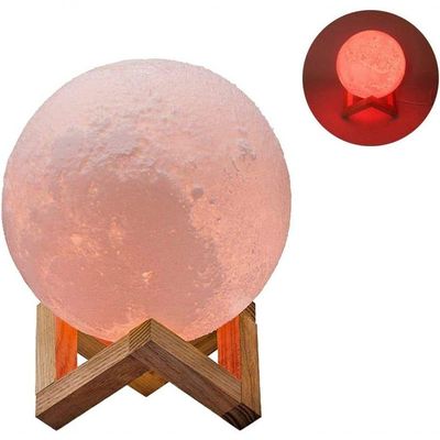 Luminaria Lua Cheia, Touch Rgb, Abajur Decoração Led, Usb