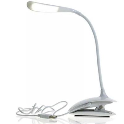 Luminária De Mesa Abajur Led Touch Luminária De Mesa Usb Clip Compacta Garra