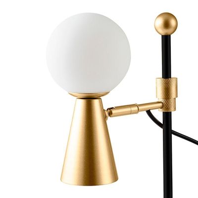 Abajur Nordecor Teas G9 - Gu10 Bivolt Dourado Fosco - Preto