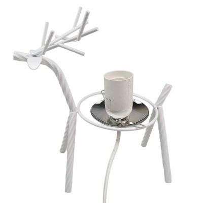 Luminaria Abajur Cervo Veado Rena Enfeite Mesa Estante Sala Quarto Recepçao