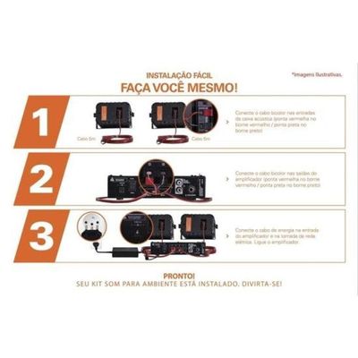 Kit Som Para Ambiente Hayonik Ambience 2000 Od V2 Branco