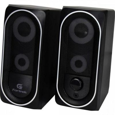 Caixa De Som Gamer Multimídia Fortrek Black Hawk Rgb Preta