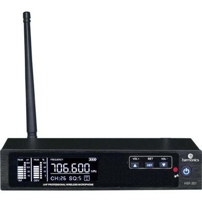 Microfone Sem Fio Uhf Harmonics Hsf300-1