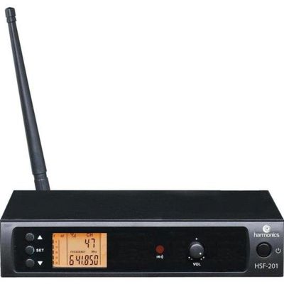 Microfone Sem Fio Uhf Harmonics Hsf200-1