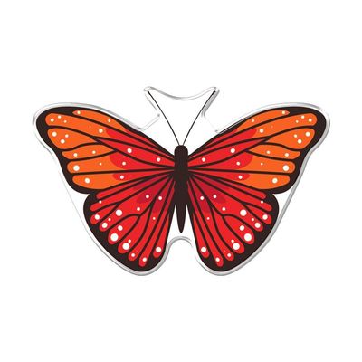 Adesivo Decorativo Em Relevo Facil Aplicação Borboleta Vermelho