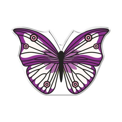 Adesivo Decorativo Em Relevo Facil Aplicação Borboleta Lilás