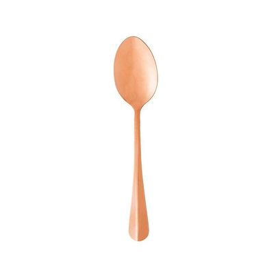 Conjunto Com 06 Colheres Para Mesa De Aço Inox Positano Rosé 18cm 1277 - Lyor