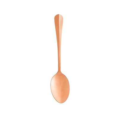 Conjunto Com 06 Colheres Para Mesa De Aço Inox Positano Rosé 18cm 1277 - Lyor