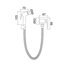 Ducha Higiênica Lorenzetti Lorenlike 1984 C78 Com Flexível De 1,20m