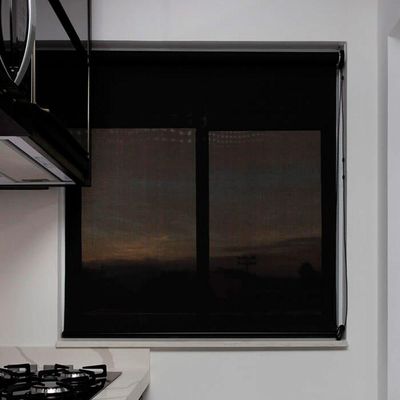Persiana Rolo Screen 3% Preto - 1,70m X 1,40m