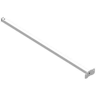 Suporte Refletor Base Reta Braço 70 Cm Branco