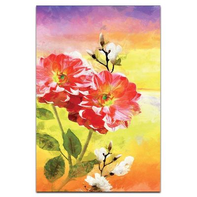 Kit Placas Quadros Decorativos 3 Pçs Mdf 20X30 Floridas Titulo Flores Paris