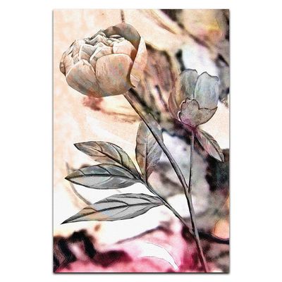 Kit Placas Quadros Decorativos 3 Pçs Mdf 20X30 Floridas Titulo Flores Pastéis