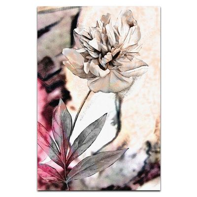 Kit Placas Quadros Decorativos 3 Pçs Mdf 20X30 Floridas Titulo Flores Pastéis